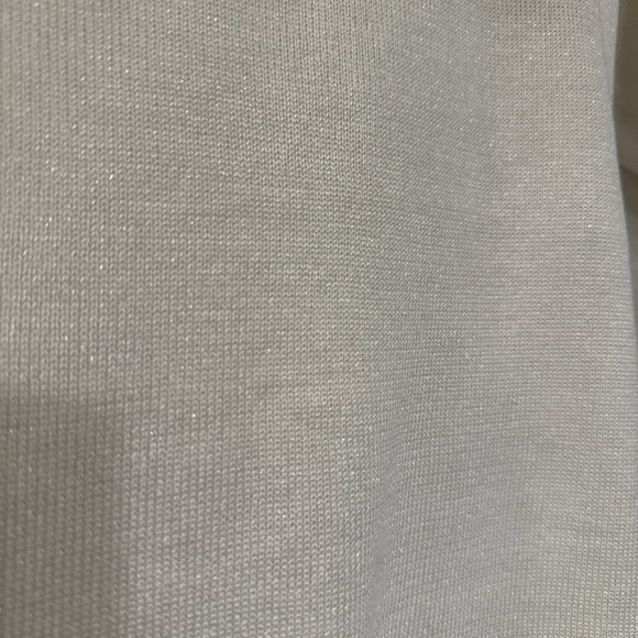 Alberto Makali Ivory Sparkle Sweater/Faux Fur Collar/Satin Embellishments/Sz:S - Picture 6 of 8